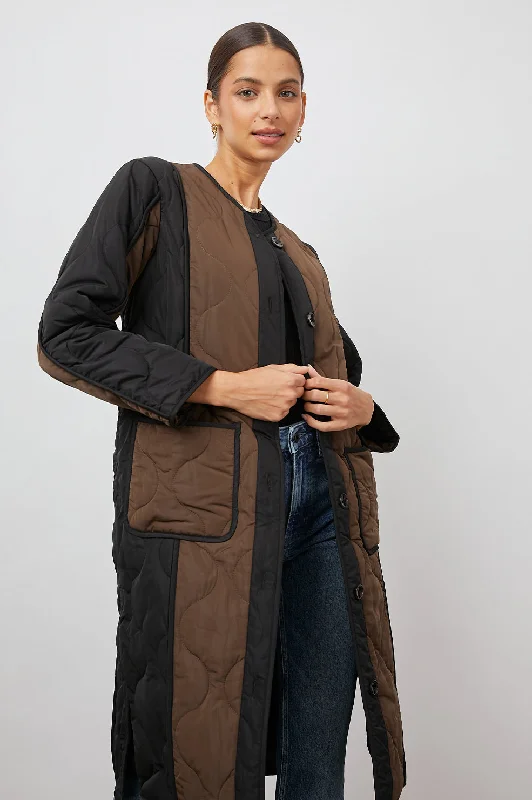 ANDRES JACKET - BLACK BROWN MIX