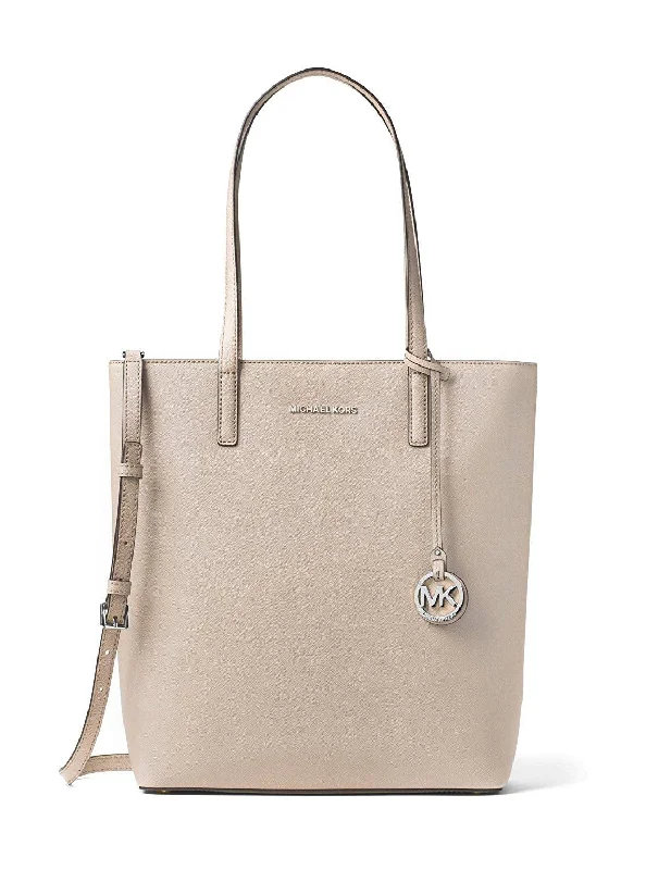 Michael Kors Women's Hayley Top-Zip Leather North South Saffiano Leather Shoulder Tote Bag