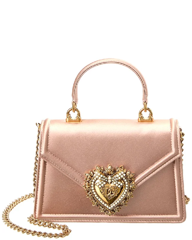 Dolce & Gabbana Devotion Mini Satin Top Handle Satchel