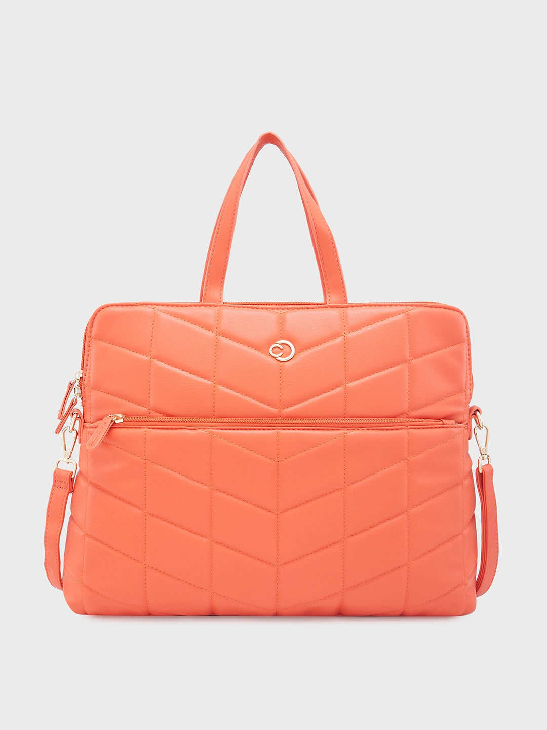 Caprese Julie Laptop Bag Large Orange