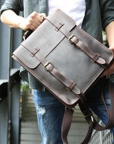 Handmade Leather Mens Backpack Travel Backpack Laptop Backpack for men