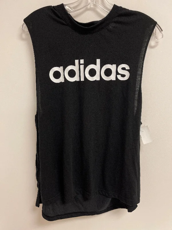 Black Athletic Tank Top Adidas, Size Xl