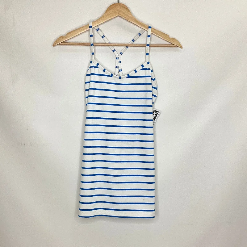 Blue & White Athletic Tank Top Lululemon, Size 6