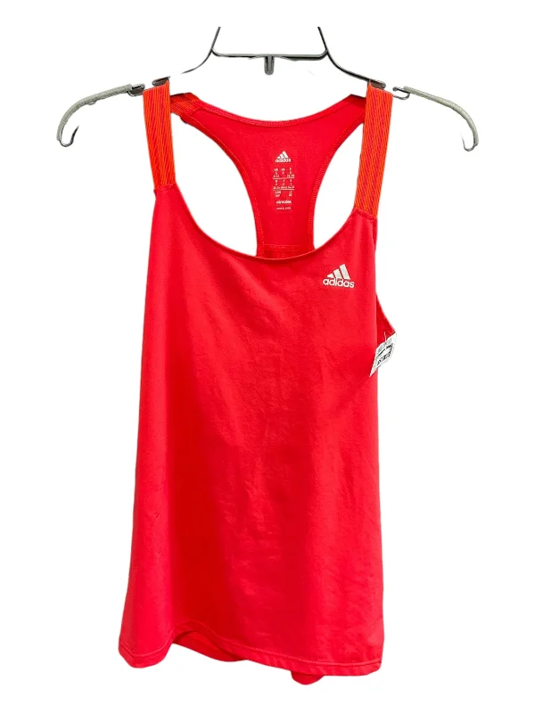 Orange Athletic Tank Top Adidas, Size S