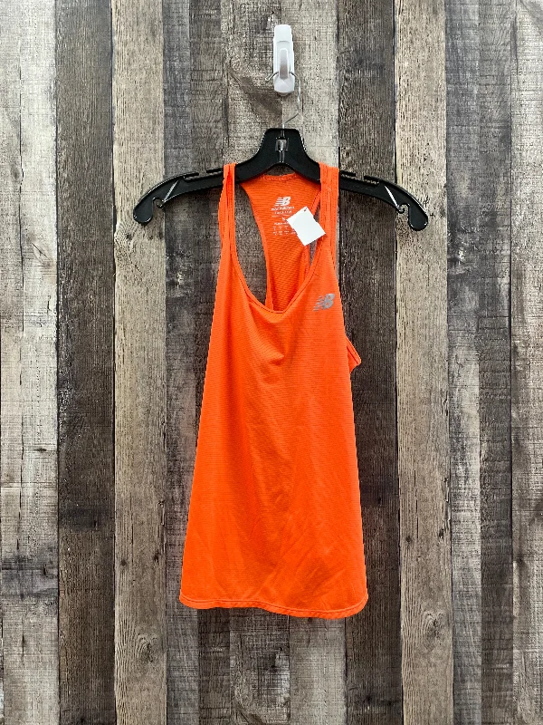 Orange Athletic Tank Top New Balance, Size S