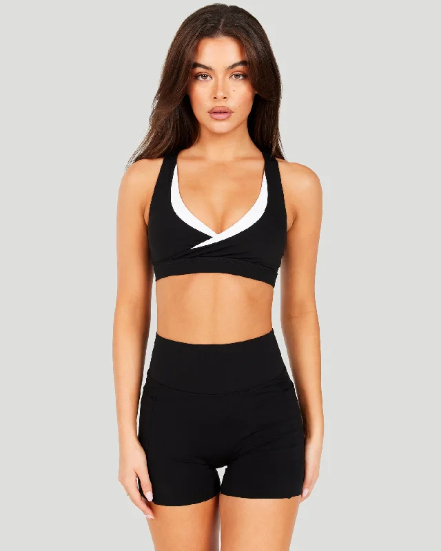 Aura Refine Bra - Black / White