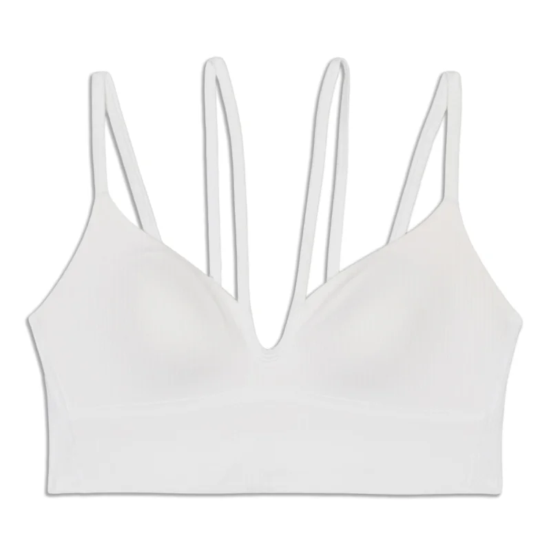 Like A Cloud Strappy Longline Ribbed Bra - Resale