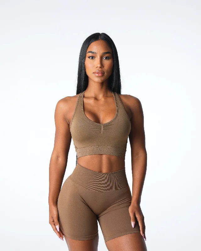 Toasted Almond Rise Seamless Bra