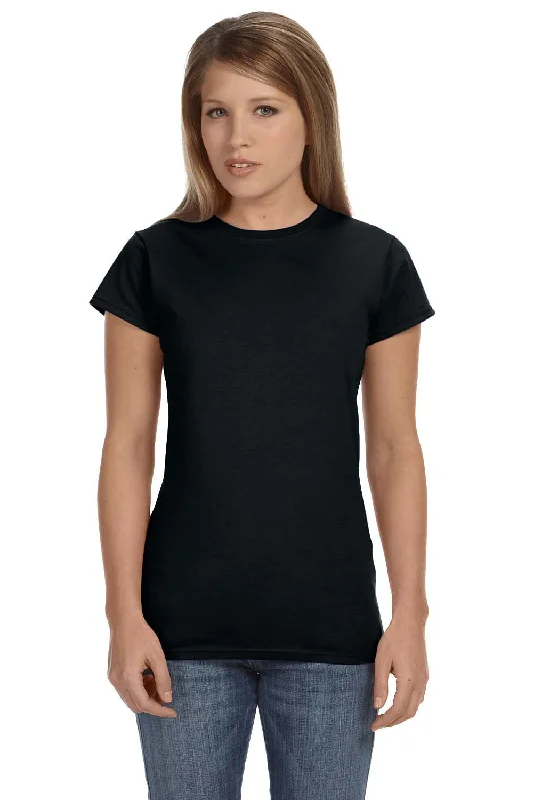 Gildan Womens Softstyle Short Sleeve Crewneck T-Shirt - Black