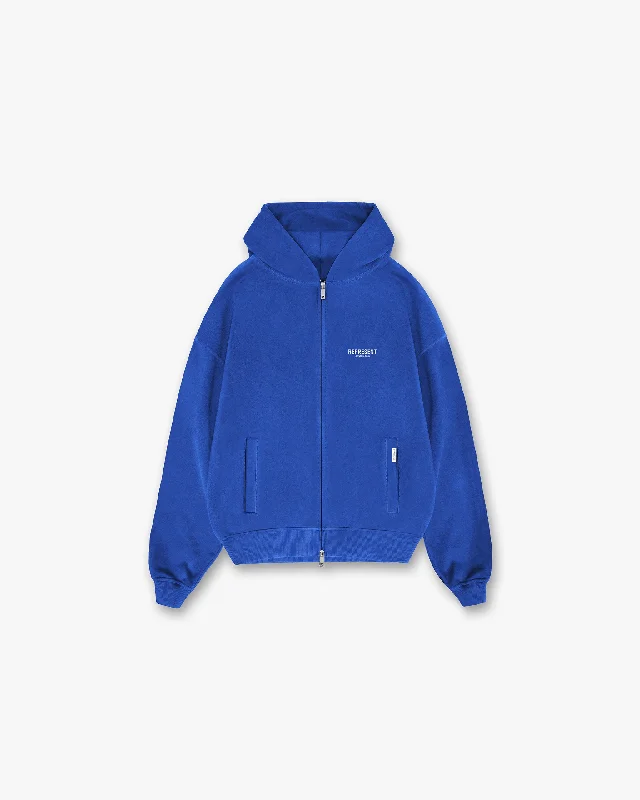 Represent Owners Club Zip Hoodie - Cobalt