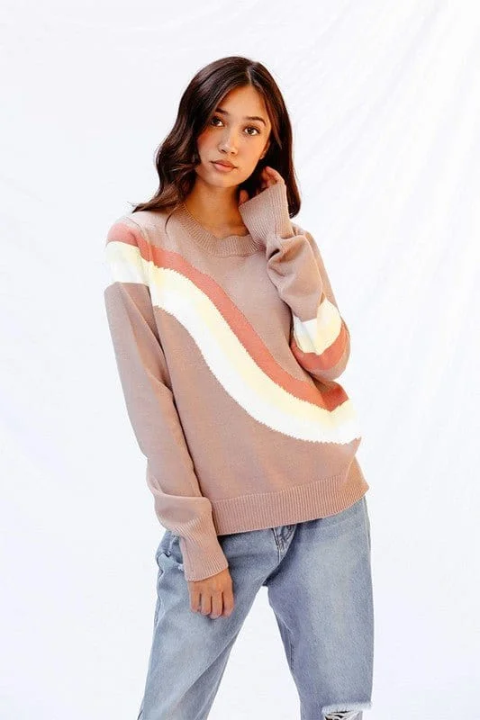 Retro stripe sweater *Online Only*