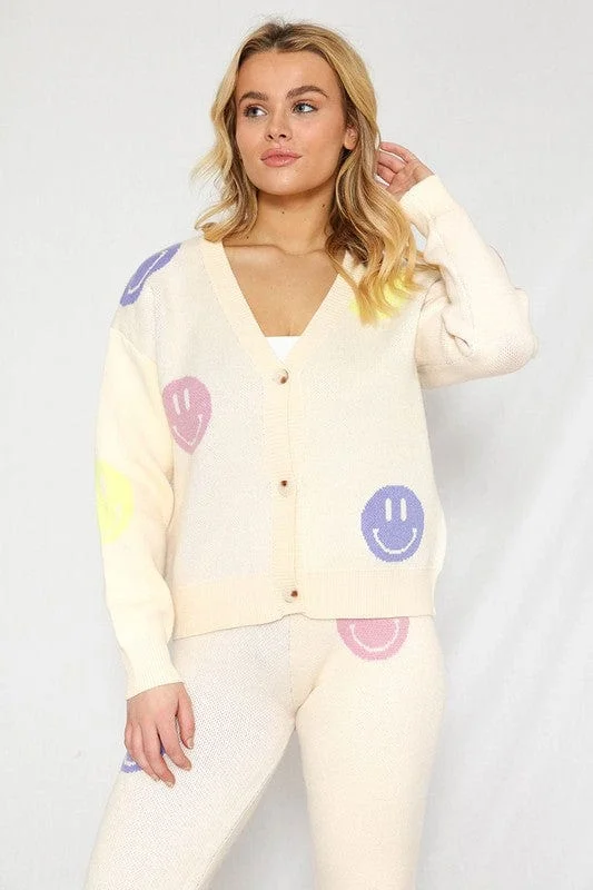 Smiley Sweater Cardigan *Online Only*