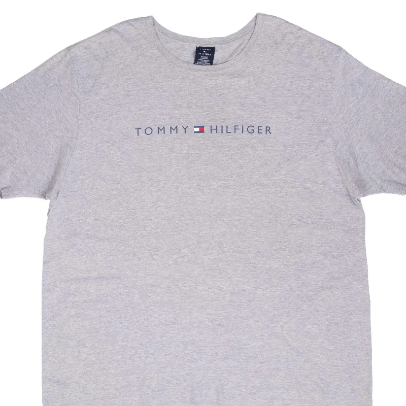 VINTAGE TOMMY HILFIGER GREY CLASSIC TEE SHIRT 2XL